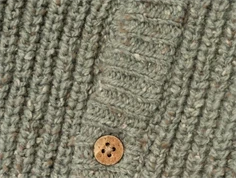 Lil Atelier seagrass strikcardigan uld/bomuld